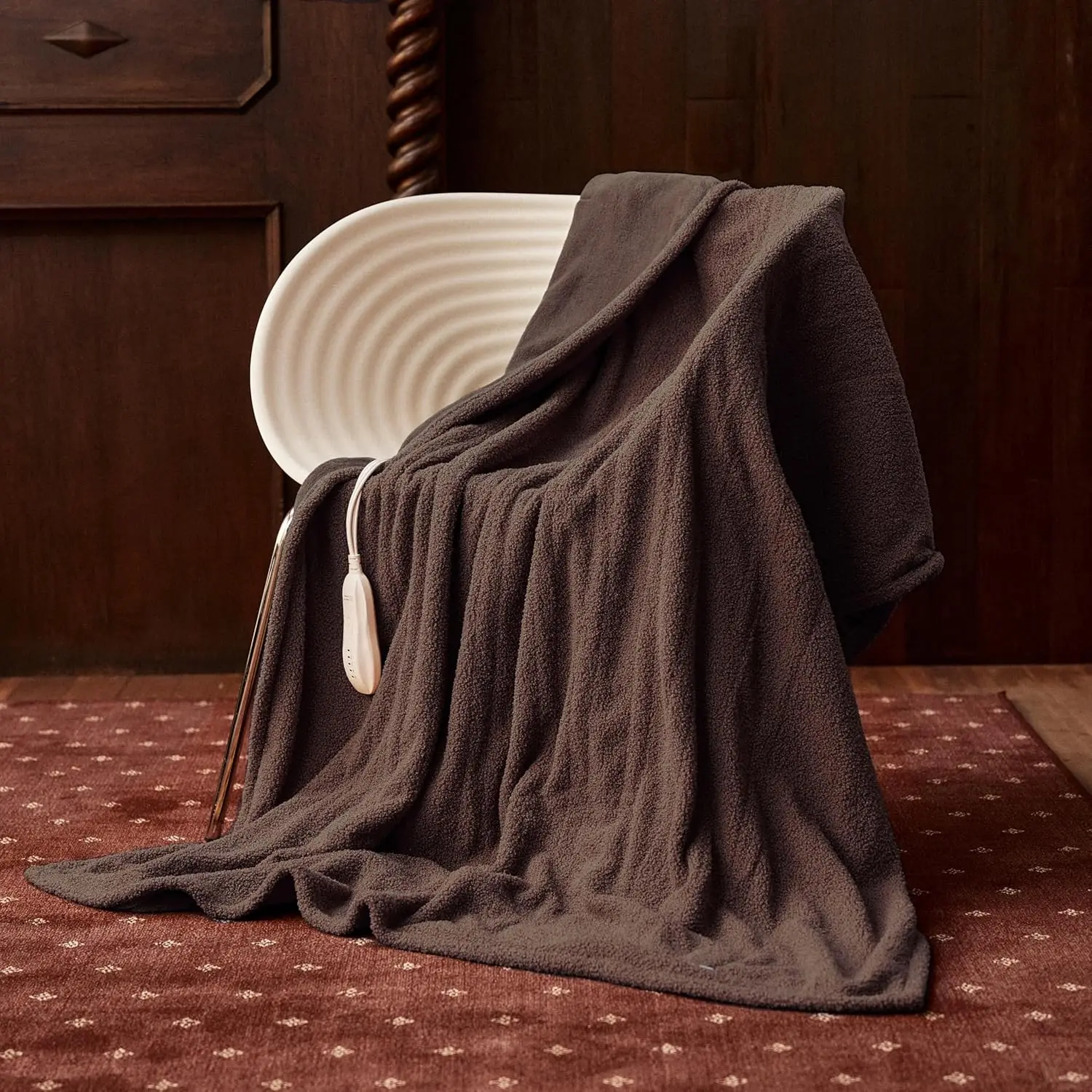 

Electric Heated Throw Blanket 50x60 Inches, 5 Heat Levels, Auto Shut-Off, Machine Washable, ETL & FCC Certified