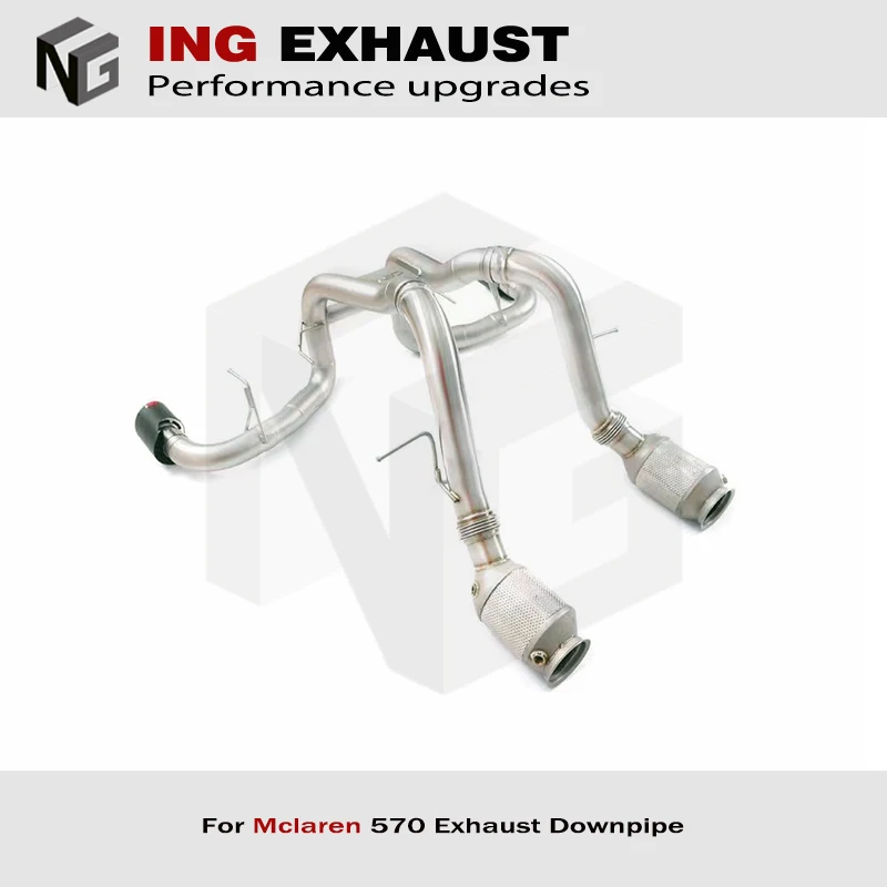 ING Exhaust Stainless Steel 304 Catback for Mclaren 570S 570GT 540C 3.8T Refitting Vehicle Downpipe Engine Tube Parts System