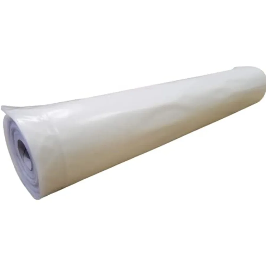 Clear Greenhouse Plastic Sheeting - 6 mil - - 4 Year UV Resistant Polyethylene Greenhouse Film, Hoop House Green House Cover fo