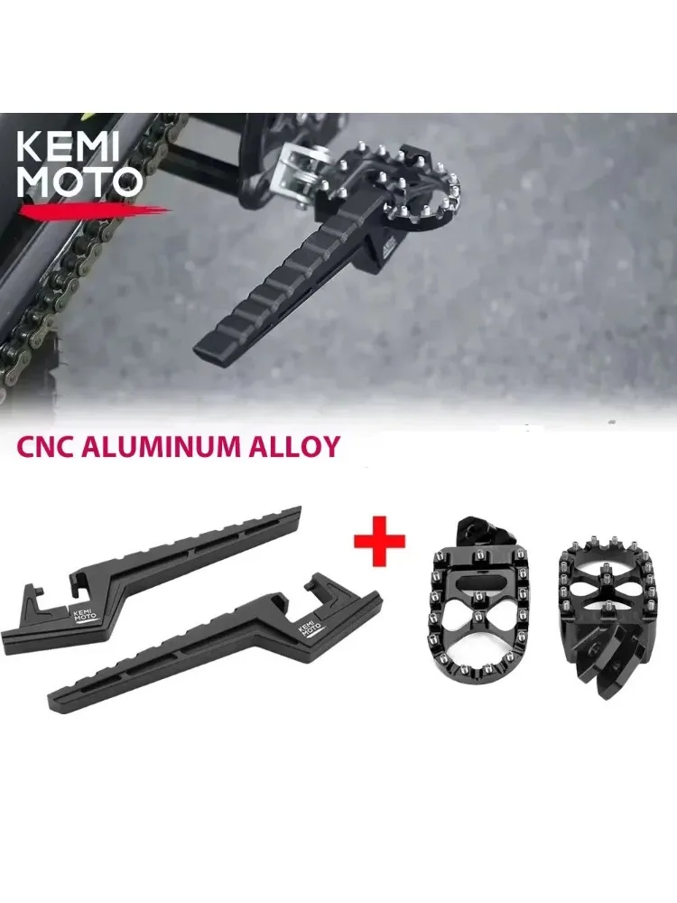 AliExpress KEMITOUR For Surron Passenger Foot Peg Extensions Extended Footpegs Motocross Bike Dirt Bike Off-Road Accessories For Segway X160 X260