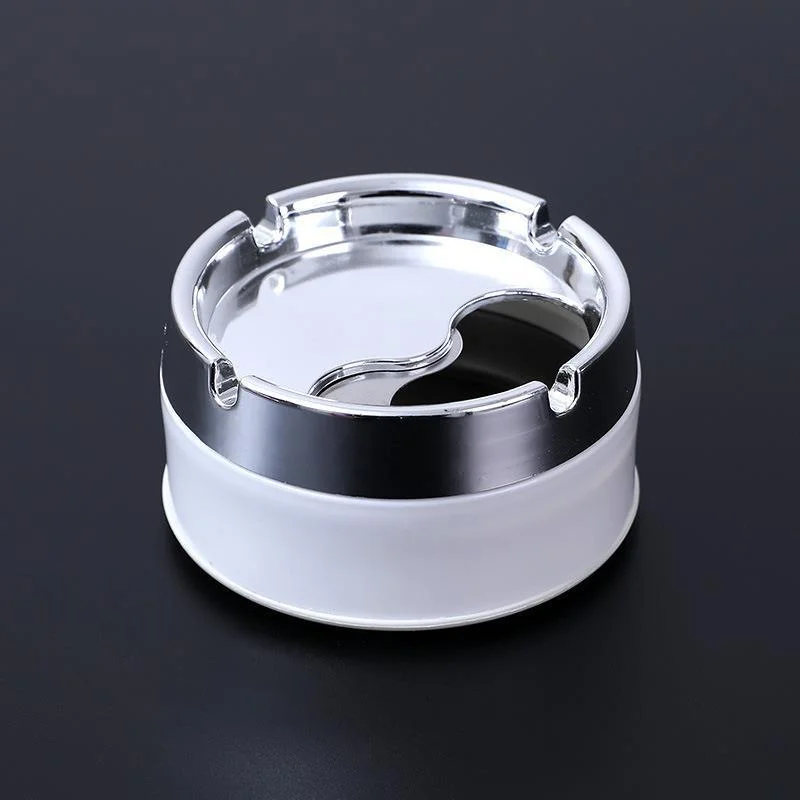 1PC Car Ashtray Sealed Stainless Steel Rotating Ashtray with Lid Windproof Thickened Car Dust Storage Box Home Office Ashtray