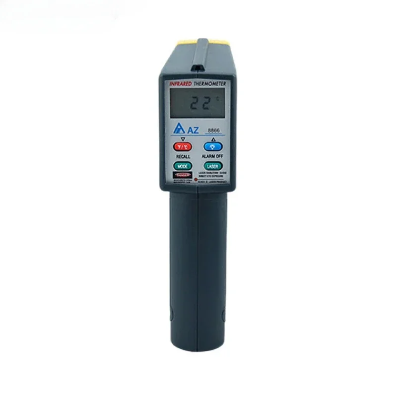 Digital Infrared Thermometer AZ8866 Temperature Gun Non Contact Thermometer Resolution 1℃/℉ LCD Display Industrial Use