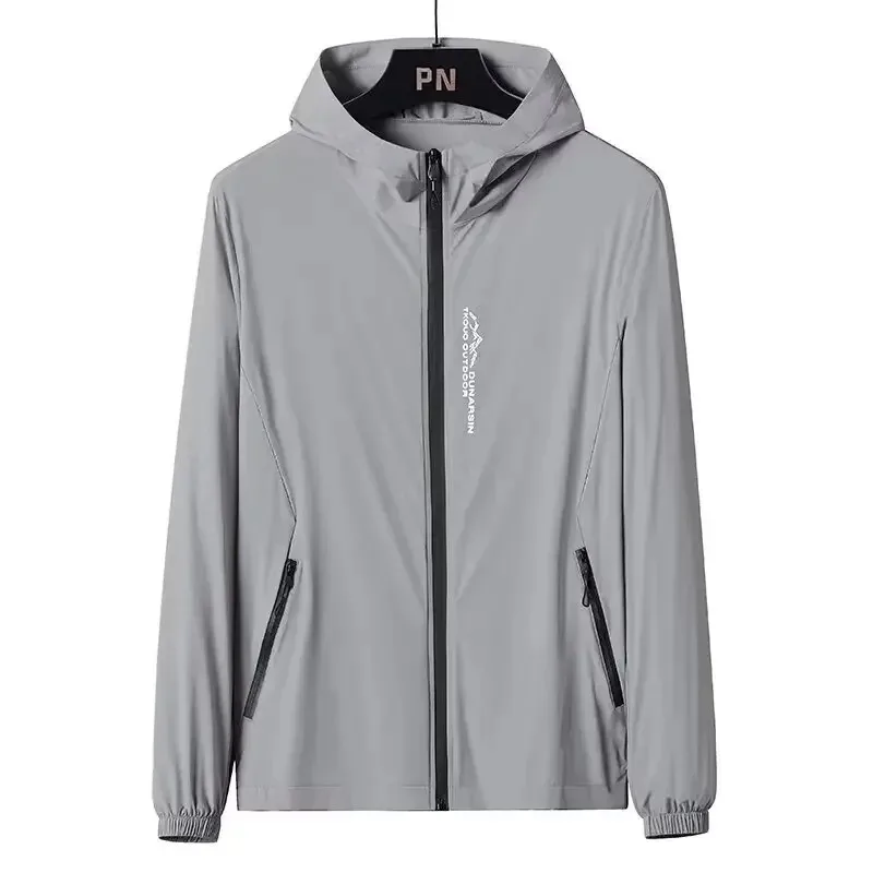 Roupas de proteção solar de verão masculinas de seda gelo de secagem rápida jaqueta de pesca respirável proteção uv ciclismo outerwear camisa anti-uv