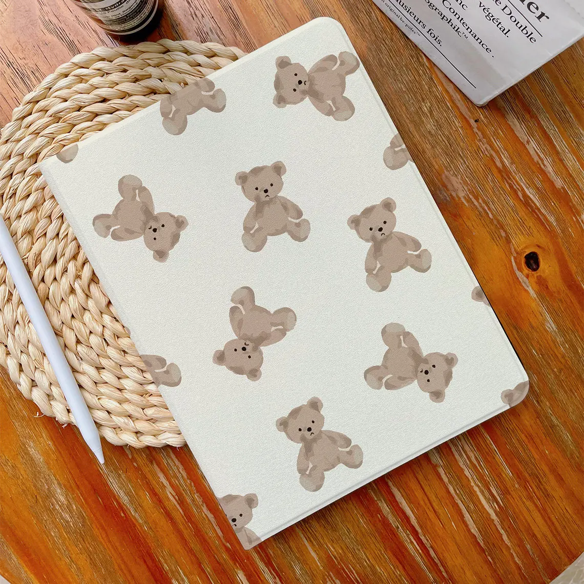 

Kawaii Bear Doll ipad case For Apple Air 10.9 iPad Pro 2020 Cover for iPad 10.2 11 12.9in 2021 Mini 5 6 Case