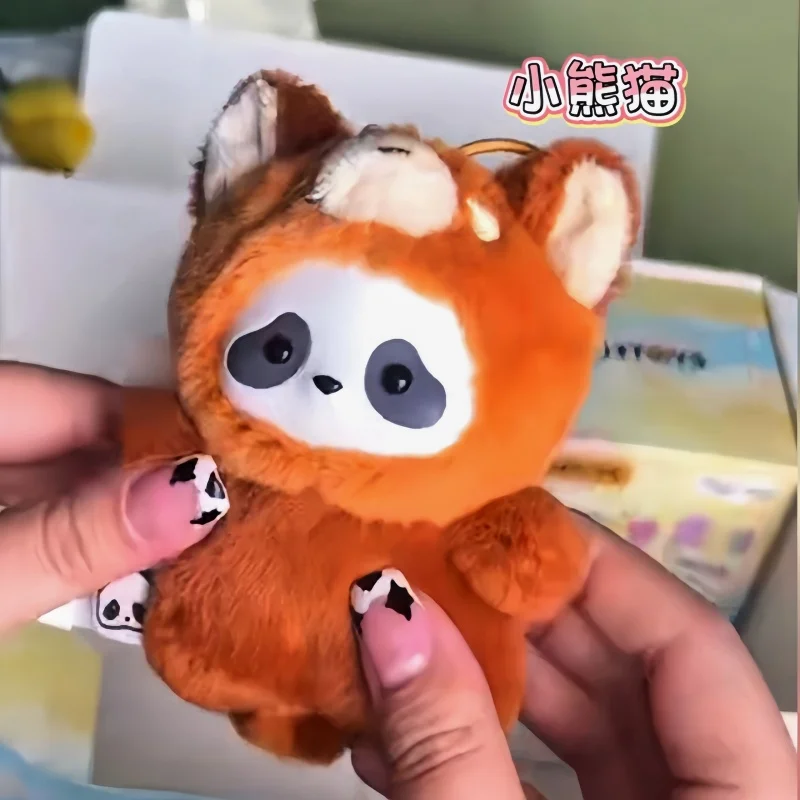 

52toys Panda Roll Pocket Zoo Series Fashionable Blind Box Plush Doll Backpack Hanging Accessory Cute Cartoon Doll Festival Gift