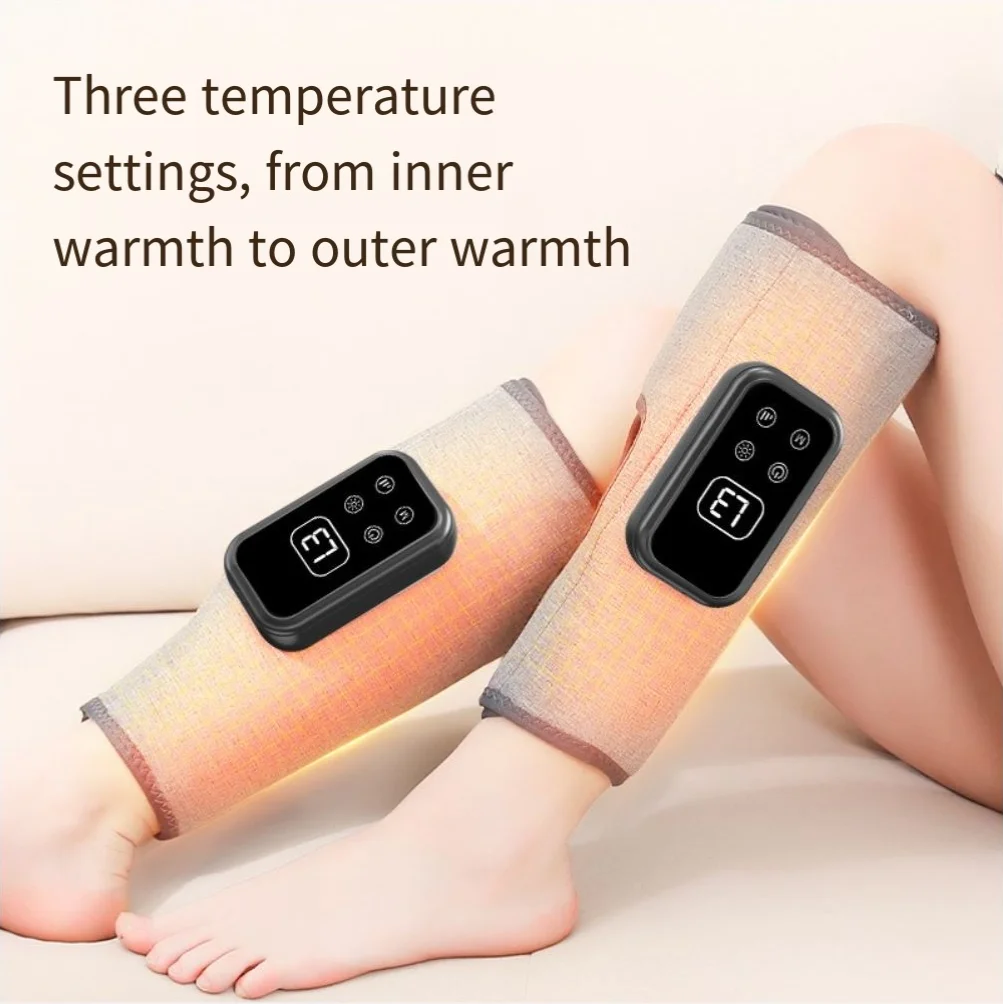 2PCS  Electric Air Compression Calf Massager - Constant Temperature Hot Compress Leg Airbag Massager