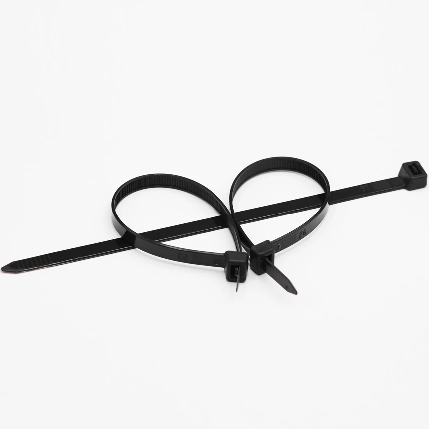 Immagine 4: 9*200/300/450/530/550/600/650/700/760mm Larghezza Nero Bianco Autobloccante Nylon Cinghia di Plastica Wrap Ziptie Fissare Zip Fascette Fascetta