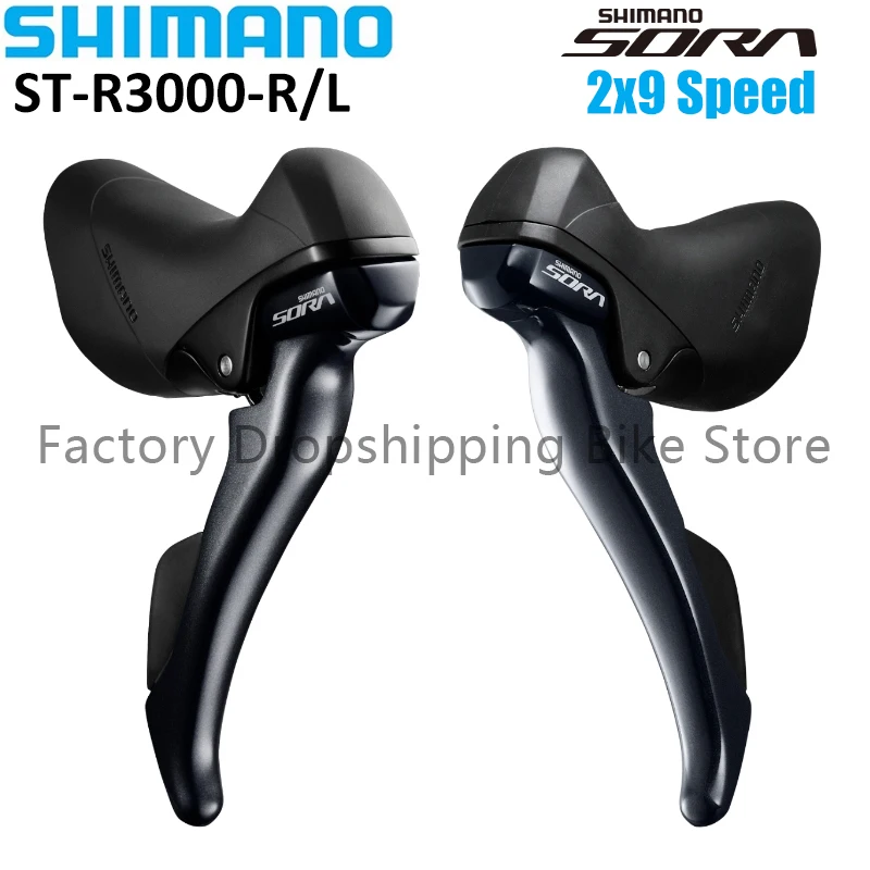 SHIMANO SORA R3000 2x9 Speed Road Bike Groupset DUAL CONTROL LEVER ST Medium Cage Rear Derailleur Shifter Original Bicycle Parts