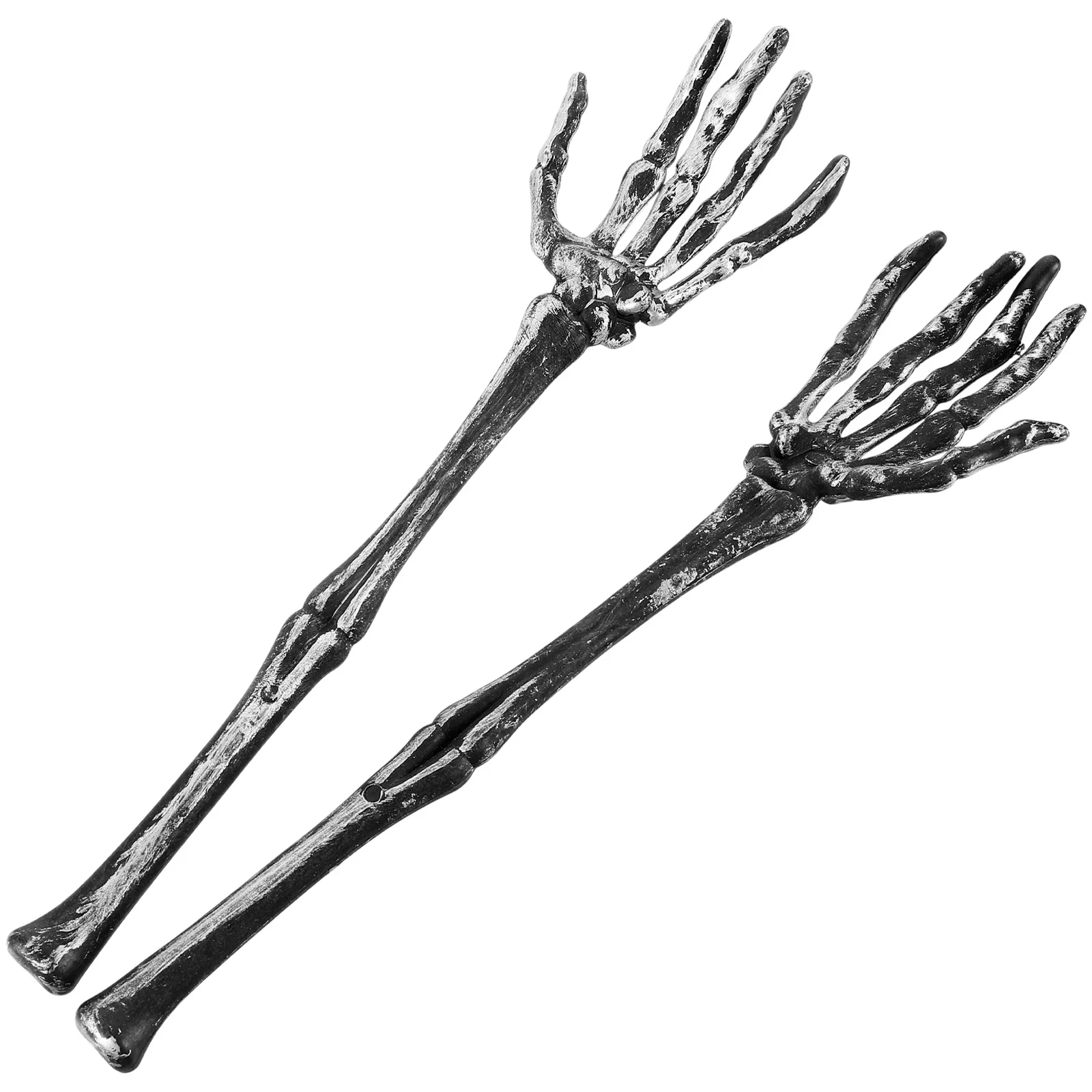 

Simulated Arm Props Hands Stake Silver Outdoor Halloween Decor Scary Lawn Stakes Garden Statue Easy