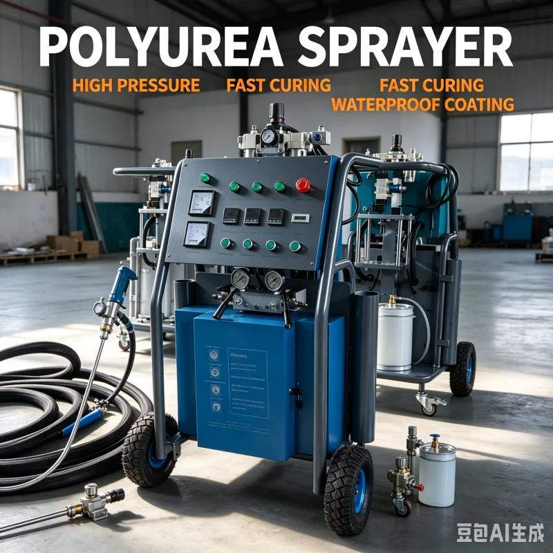 Perfect Ratio Mixing Control Polyurea Polyurethane Sprayer Plant Fast Heating Power System For Secondary Containment Lining