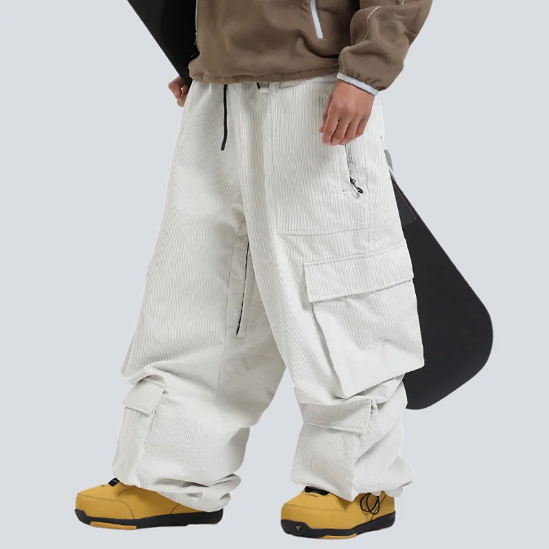 Новые мешковатые стильные дышащие лыжные штаны для сноуборда, спортивные ветрозащитные водонепроницаемые лыжные брюки для женщин и мужчин, зимняя термоодежда для взрослых