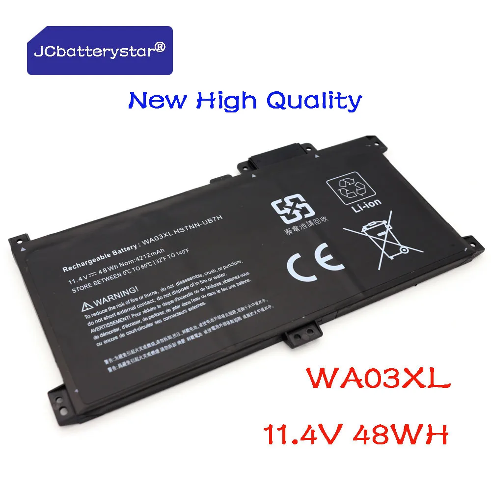 

Новый аккумулятор для ноутбука JC WA03XL HSTNN-UB7H для HP Pavilion X360 15-BR040NZ BR052OD BR068CL BR001TX BR012UR BR076NR