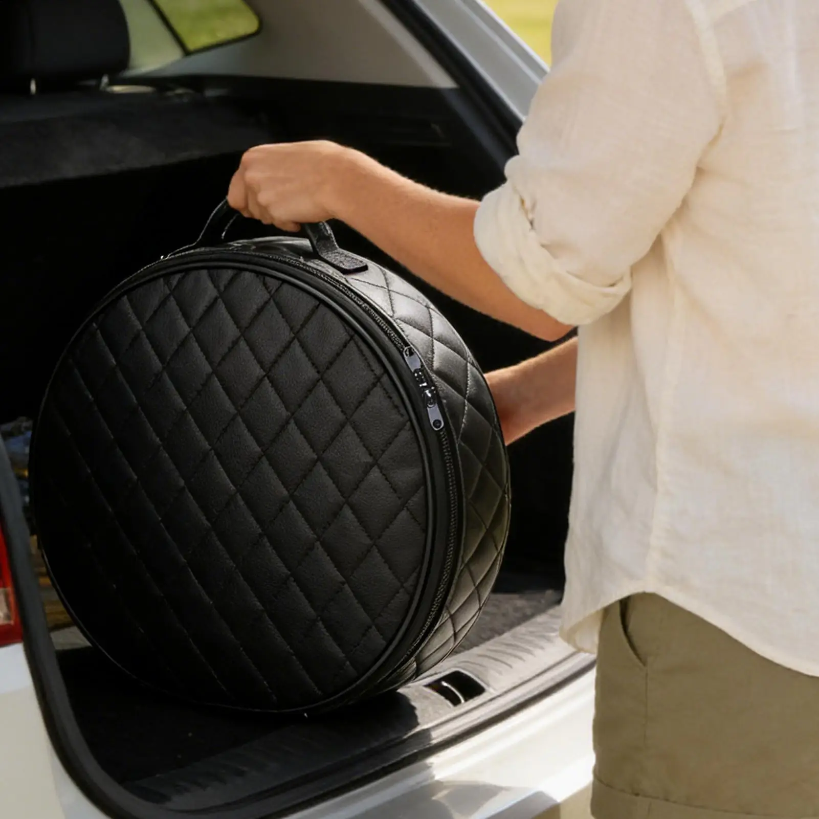 

Сумка для хранения зарядного устройства для электромобиля, бортовой органайзер для зарядки, кейс на молнии для кабелей зарядки в багажник