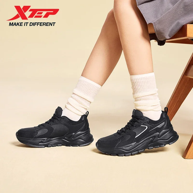 

Xtep Women's Casual Shoes Stability Street Style Lace Up Cushioning Outdoor Lightweight Rebound Soft Sneakers 875418320012
