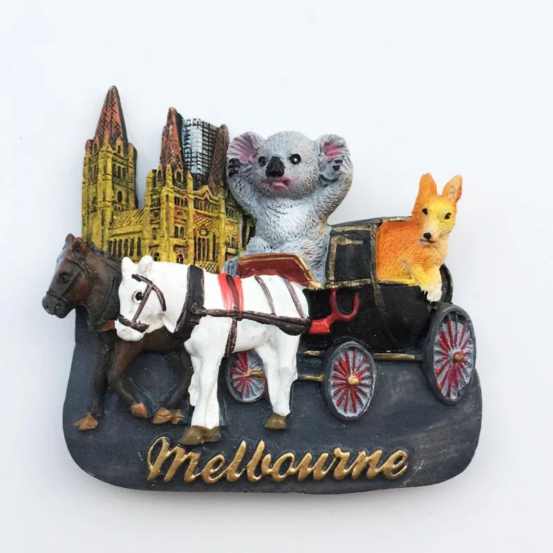 Europe Australia 3D Fridge Magnets Tourism Souvenir Refrigerator Magnets Sticker Collection Handicraft Gift Decoration Articles