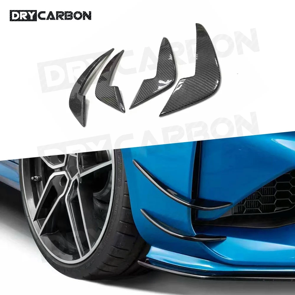 

Carbon Fiber Car Front Bumper Canards For BMW F87 M2 Coupe 2-Door 2016 2017 Auto Fog Lamp Air Vent Trims Side Fins Canards
