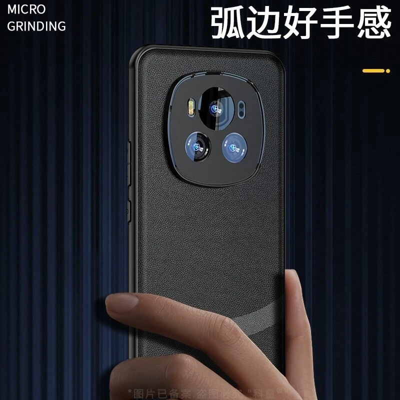 For Honor Magic 6 Pro Case Silicone Leather Protection Phone Back Cover For Magic6 Pro 5G 5G Stylish Shell Shockproof Bumper