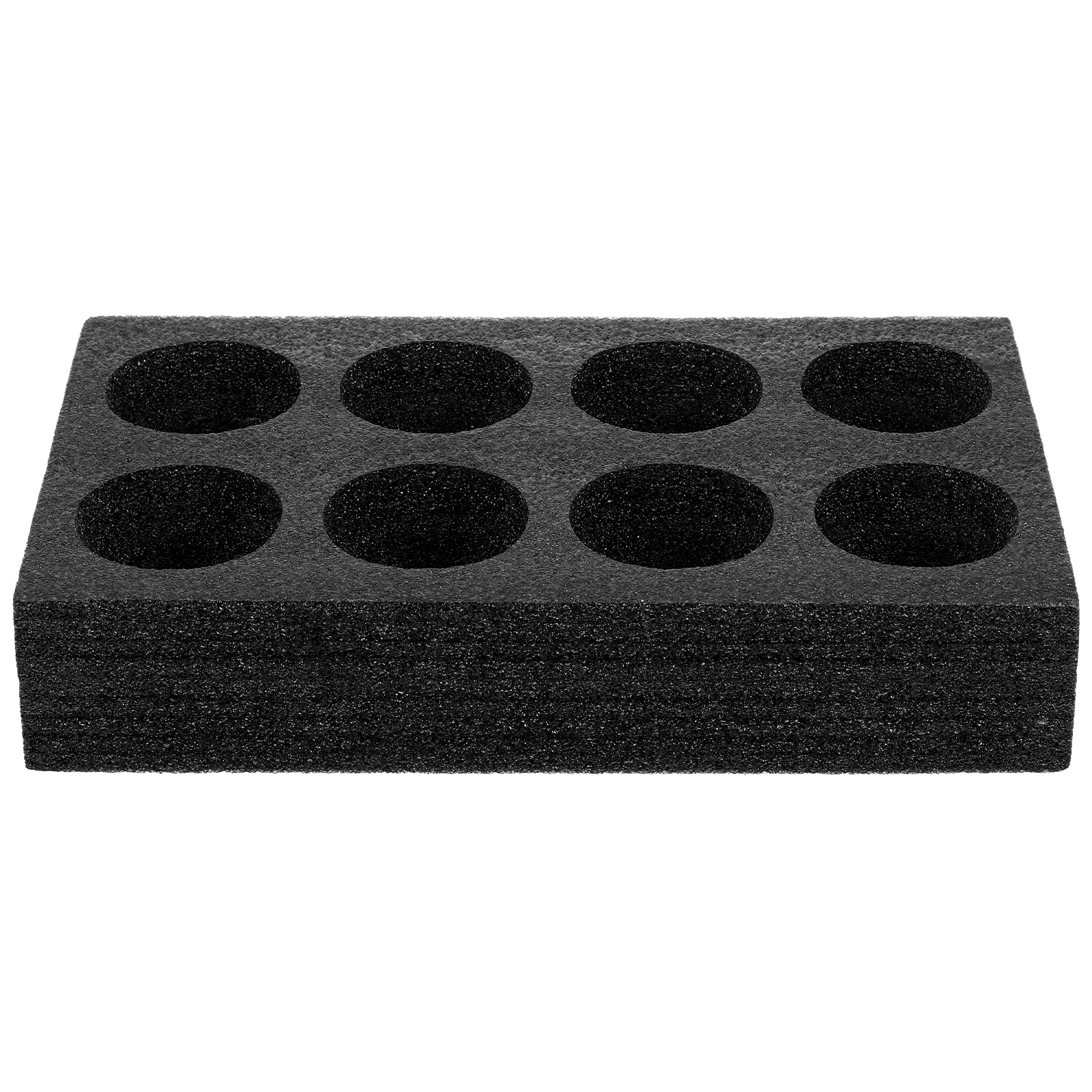 

Black Foam Drink Holders 8 Hole Glass Cup Holder Bottle Storage Party Takeout Campervan Camping