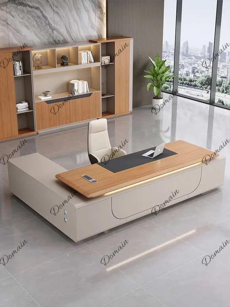 UY High-End Executive Desk Modern Simple Manager Office Single President Desk Set H