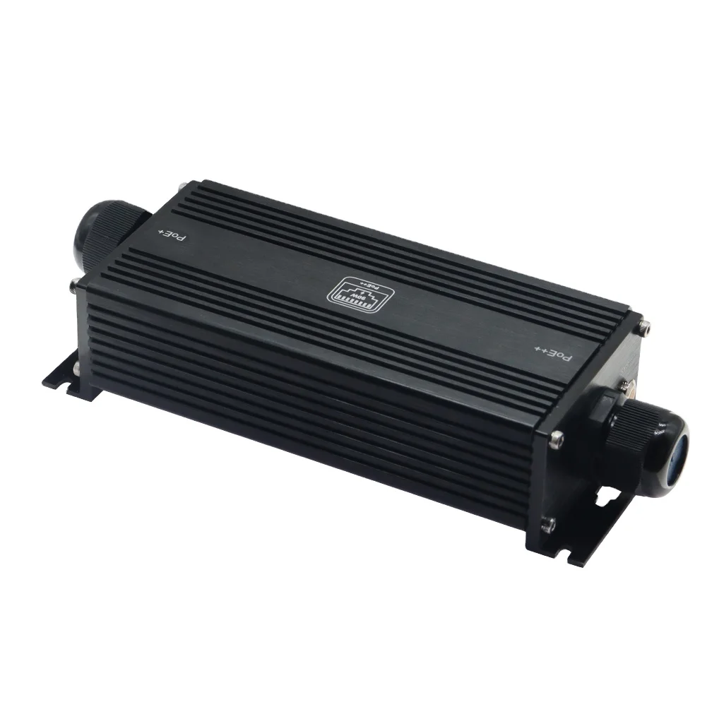 IP67 Waterproof Industrial Gigabit PoE Extender 90W 802.3bt 1 in 1 Out up to 400m Extension for Outdoor Network