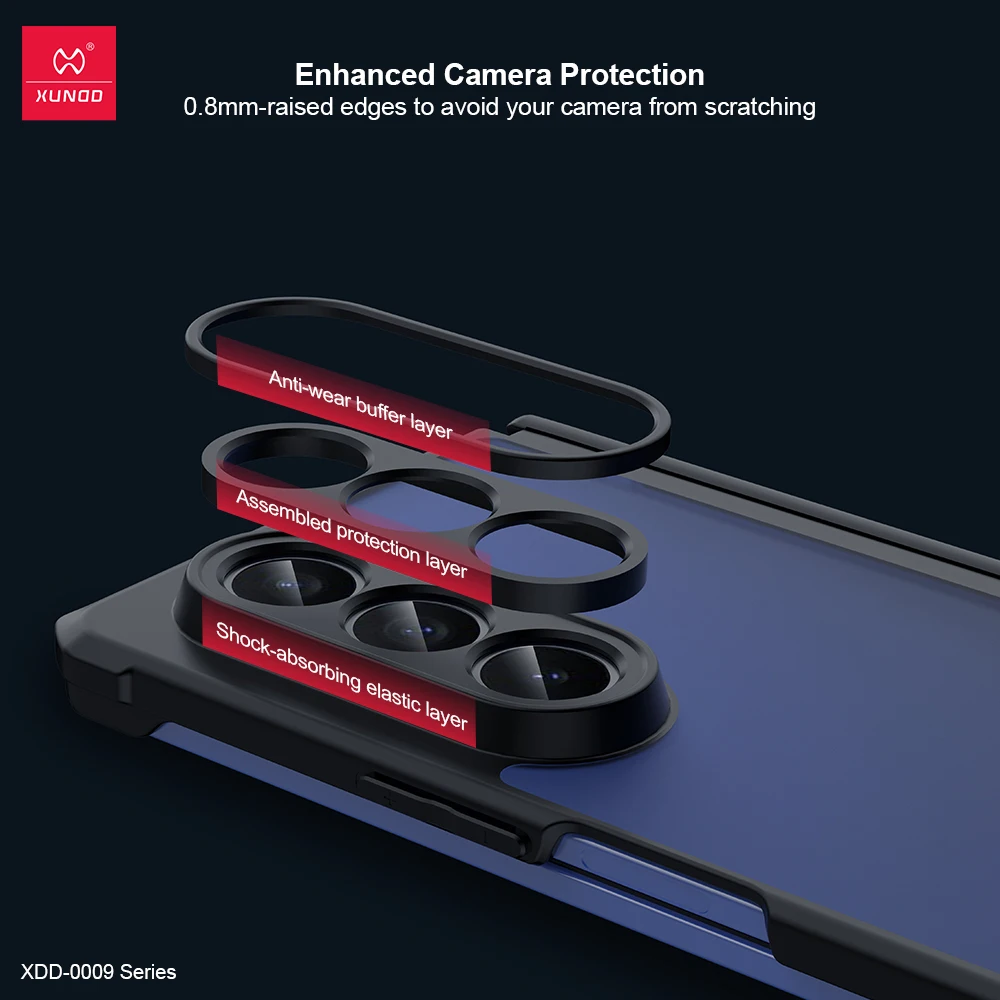 Xundd For Samsung Galaxy Z Fold 7 Case ,Airbag Shockproof Shell with Automatic Springback Hinge Protection Upgrade Half Case - náhled 4