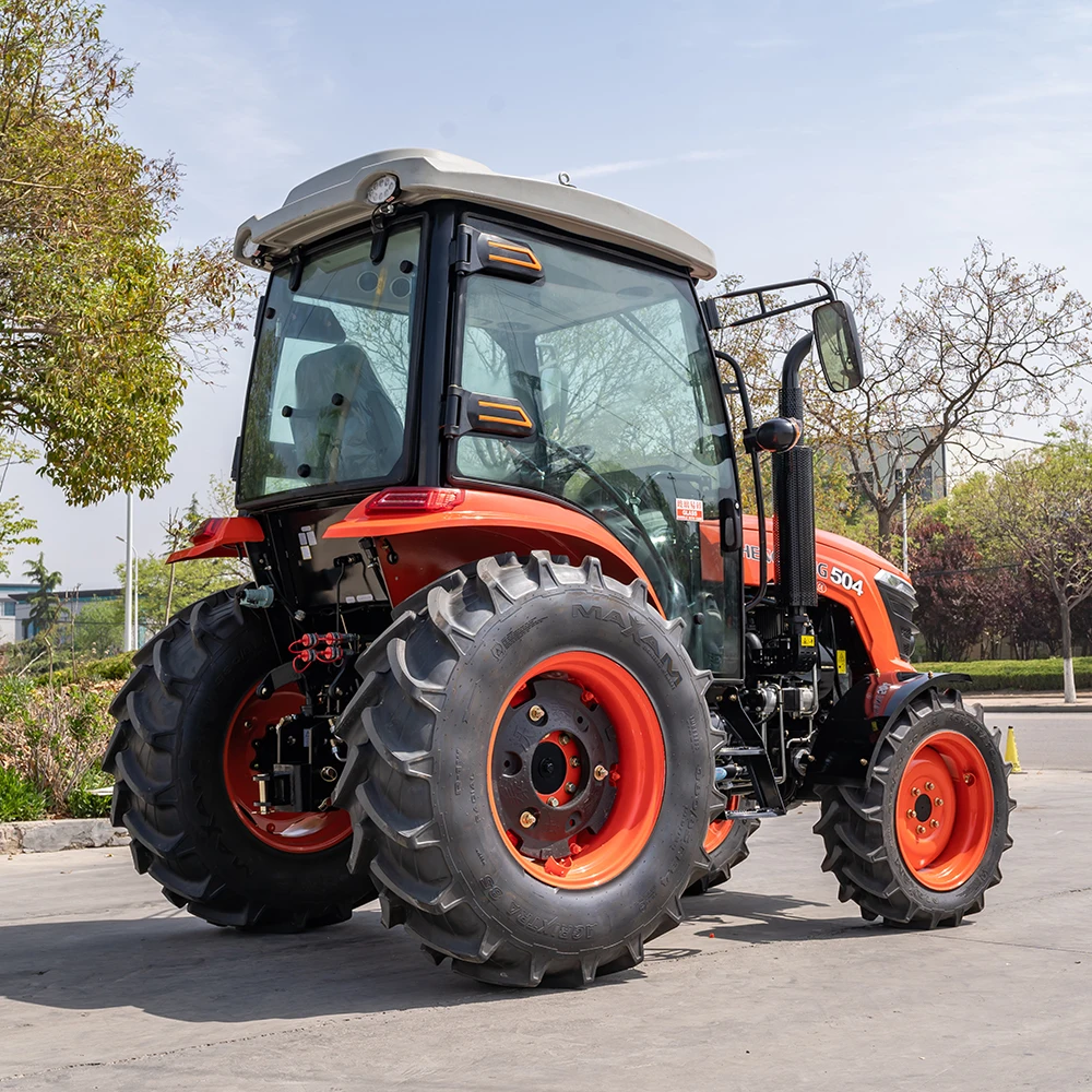 جرار 4x4 25-50hp (8F+2R) لجميع التضاريس رباعي العجلات جرار صغير ديزل جرارات زراعية صغيرة آلات زراعية مخصصة #6