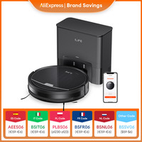 ILIFE V9Pro Robot Vacuum Cleaner with Self-Emptying Station Gyroscope Navigation, 3000Pa Suction, 2.5L Dust Bag,For Pet Hair