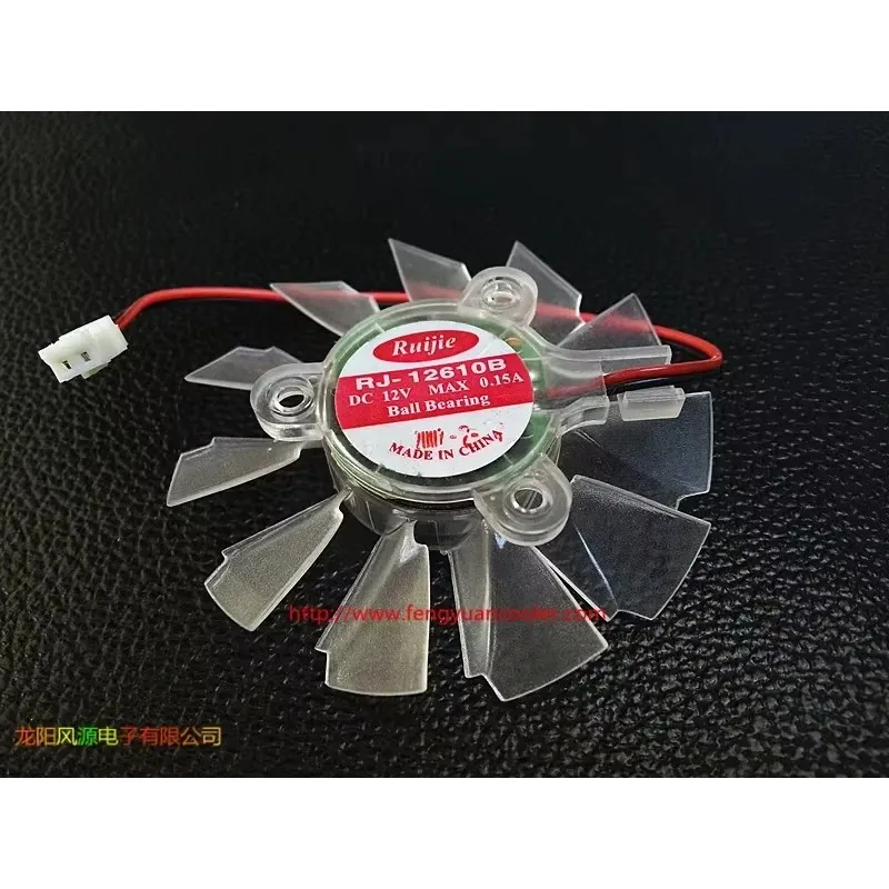 pa 5Pcs  6010 Graphics card fan blade Ball bearing 55MM Diameter 25mm Hole Pitch 12V 0.15A  fan blade for UNIKA graphics