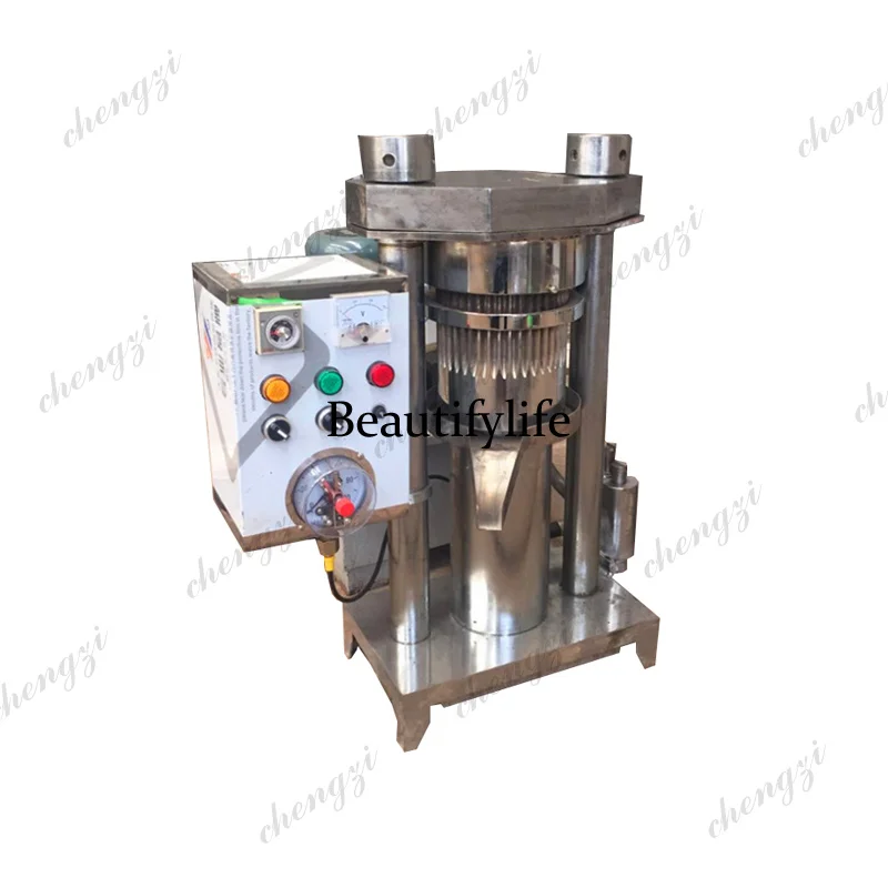 Hydraulic Pressure Oil Press Machine Commercial Hemp Flaxseed Peanut Seeds Olive Cold Extractor