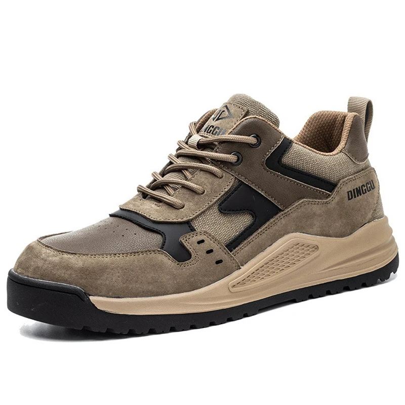 High-top Safety Boot For Engineers Protection Shoes Anti-Smash Anti-Puncture Work Boots Steel Toe Shoes Security Wear-resistant