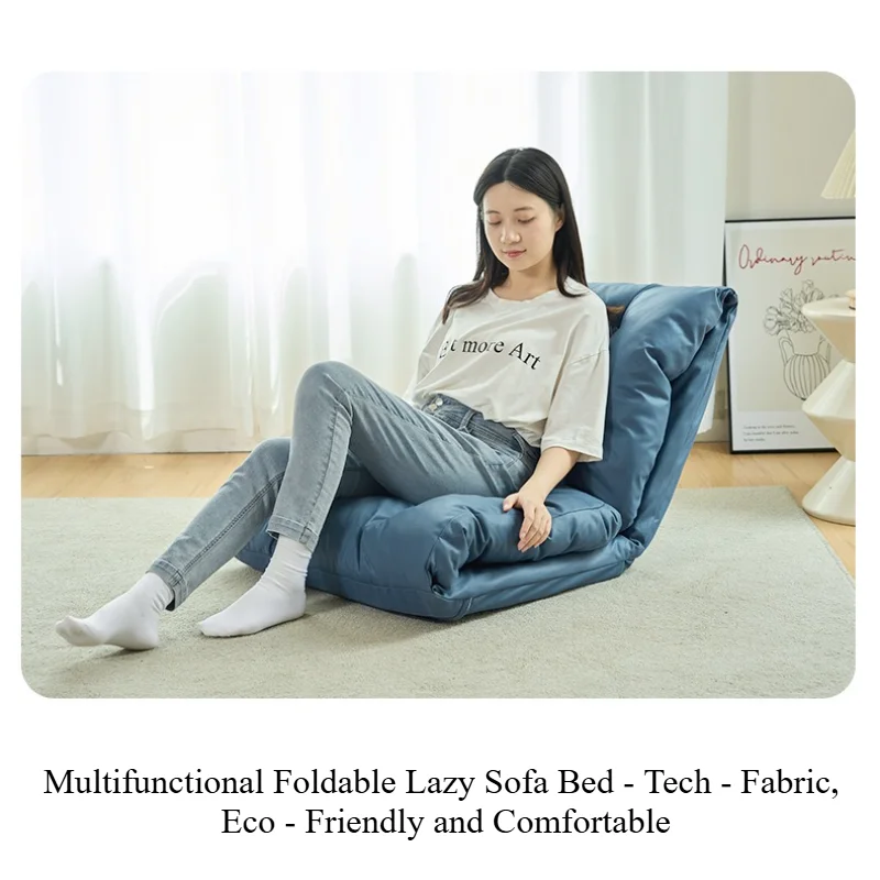 

Cloud Folding Lazy Sofa Can Lie Down and Sleep Double-layer Filling Backrest Sofa Chair Bedroom Tatami Floor Mat Seat Chairs