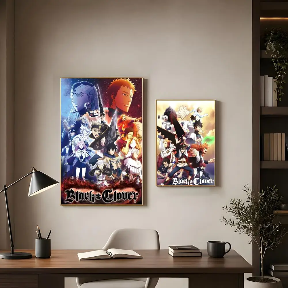 Action Anime Black Clover Poster Modern Interior Wall Decor & Trendy Home Highlights