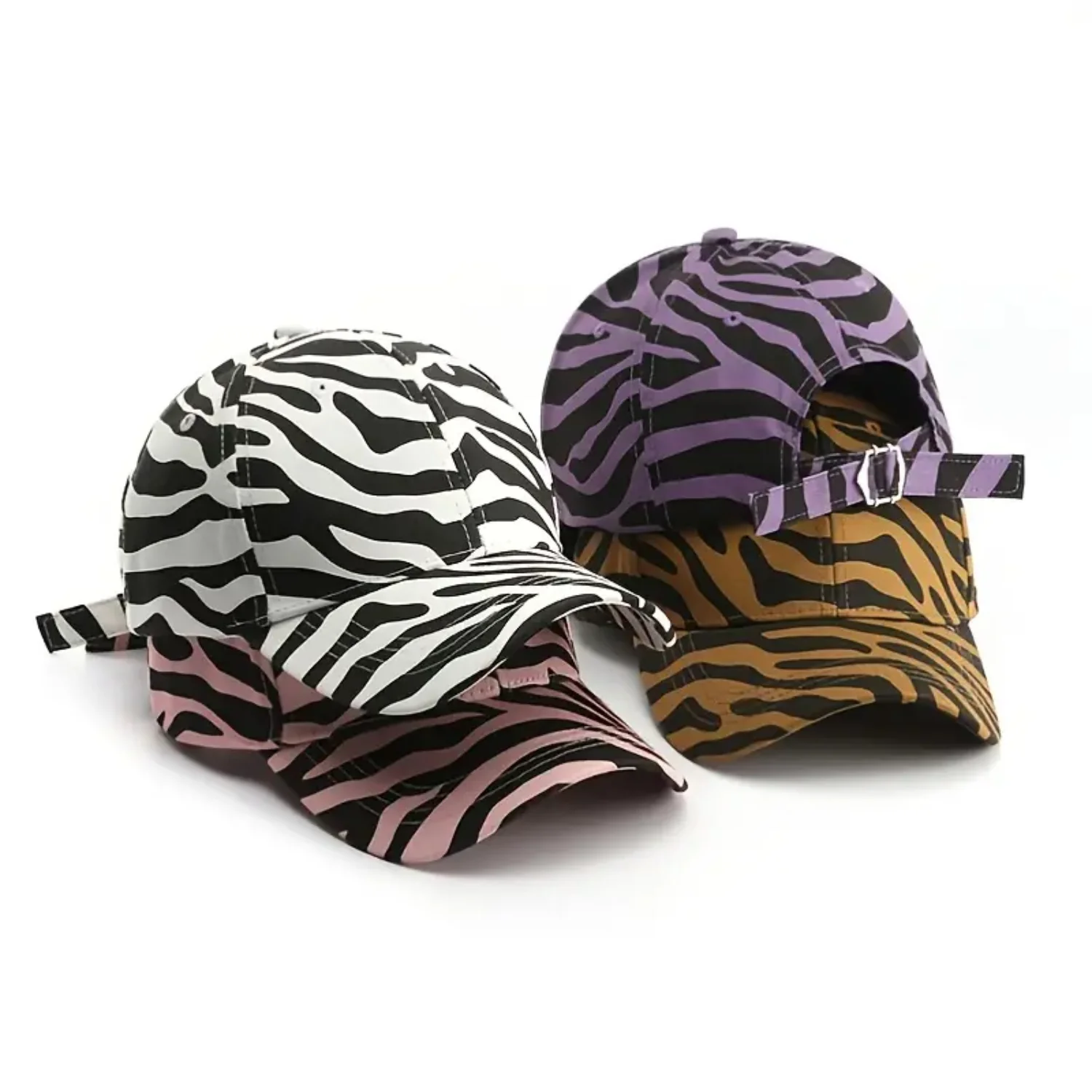 Adult Men Hats Spring And Summer Fashion Trends Striped Baseball Caps Couples Sports Leisure Sunscreen Shade Cap