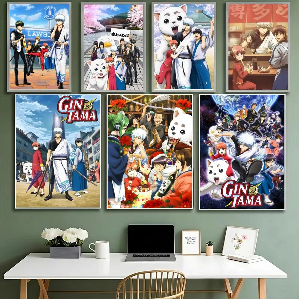 

Картина маслом по номерам, комплект аниме, крутая Gintama, анвас, сделай сам, картины по номерам, домашний декор