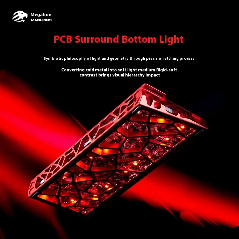 FGG Madlions MAD Light 60 HE Gaming Keyboard Aluminum Hollow Shell Dynamic Magnetic Switch RGB 0.01mm  8KHZ Computer Peripherals