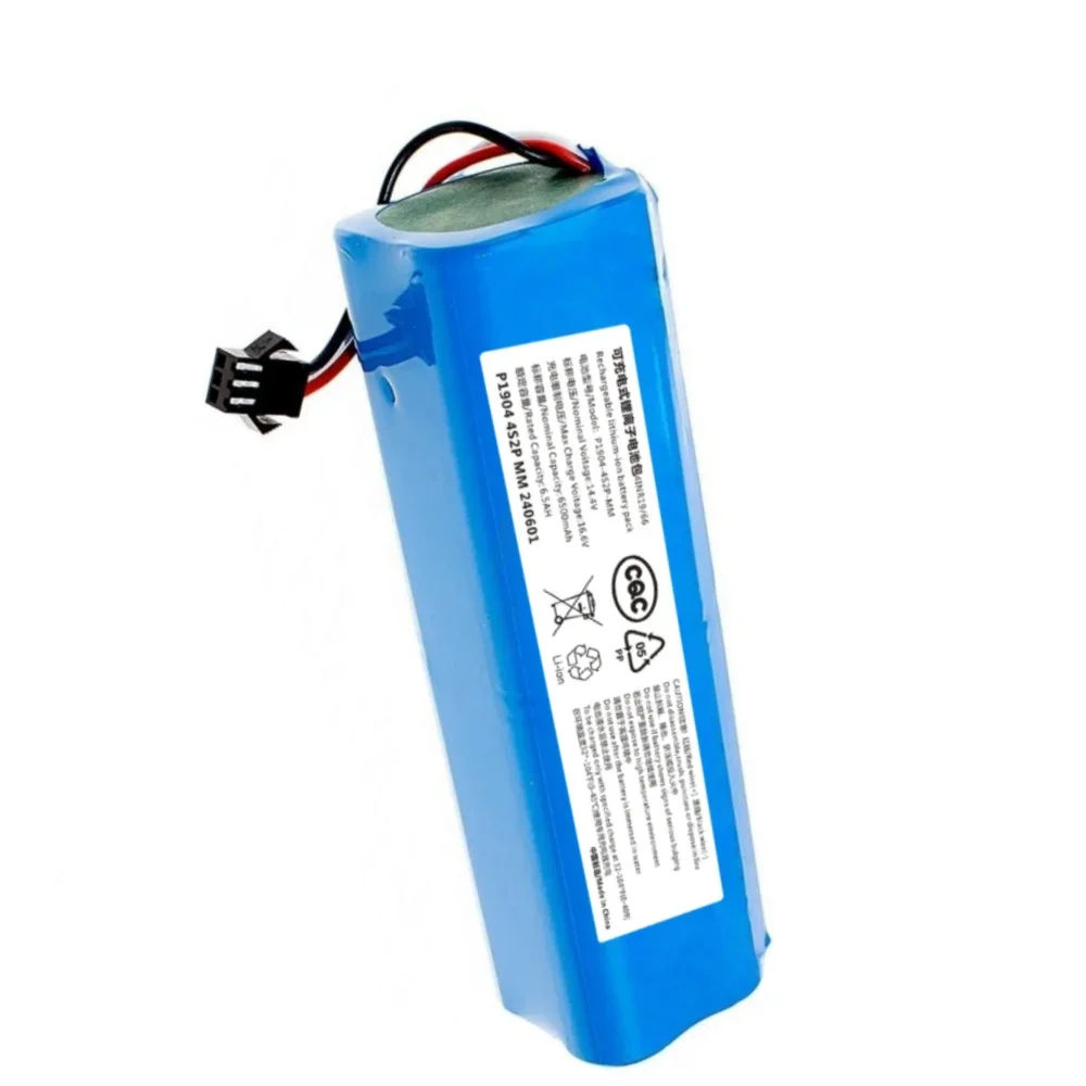 

6500mAh Battery Pack For XiaoMi Viomi S9 Lydsto R1 Roidmi Eve Plus 14.4V lithium battery 4S2P Vacuum Cleaner Accessories Parts