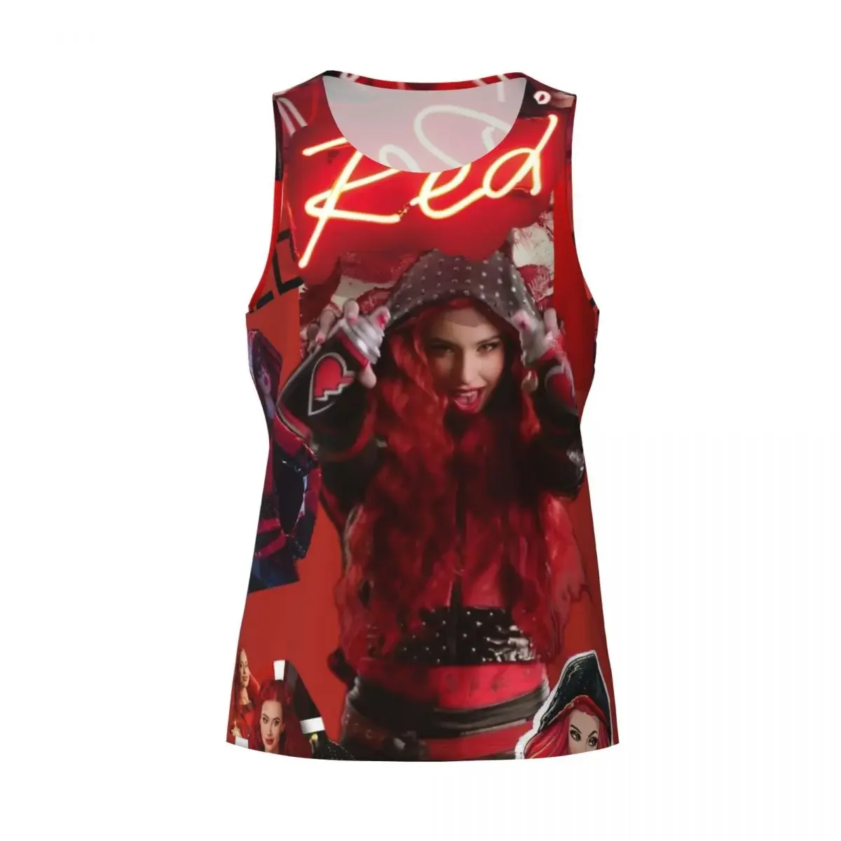 Quick Dry Descendants 4 The Rise Of Red Accessories Gym Tank Muscle Sleeveless Shirt Bodybuilding Breathable Vest