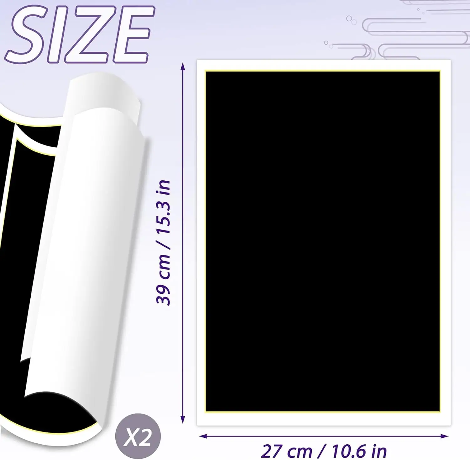 2/5 قطعة ورق تحديد النقش بالليزر 15.3x10.6 بوصة ورق النقش بالليزر لقطع السيراميك والزجاج المعدني بالليزر