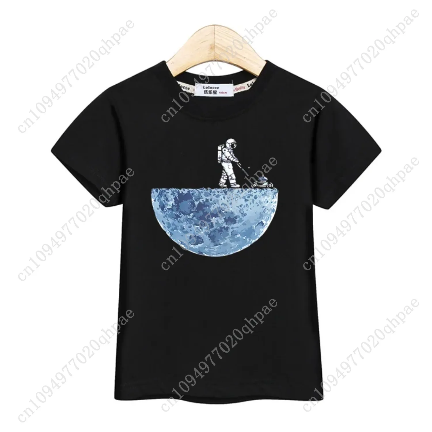 Новая футболка с героями мультфильмов «Астронавт», летняя рубашка для мальчиков, детские топы с короткими рукавами, одежда «Космонавт», От 3 до 14 лет