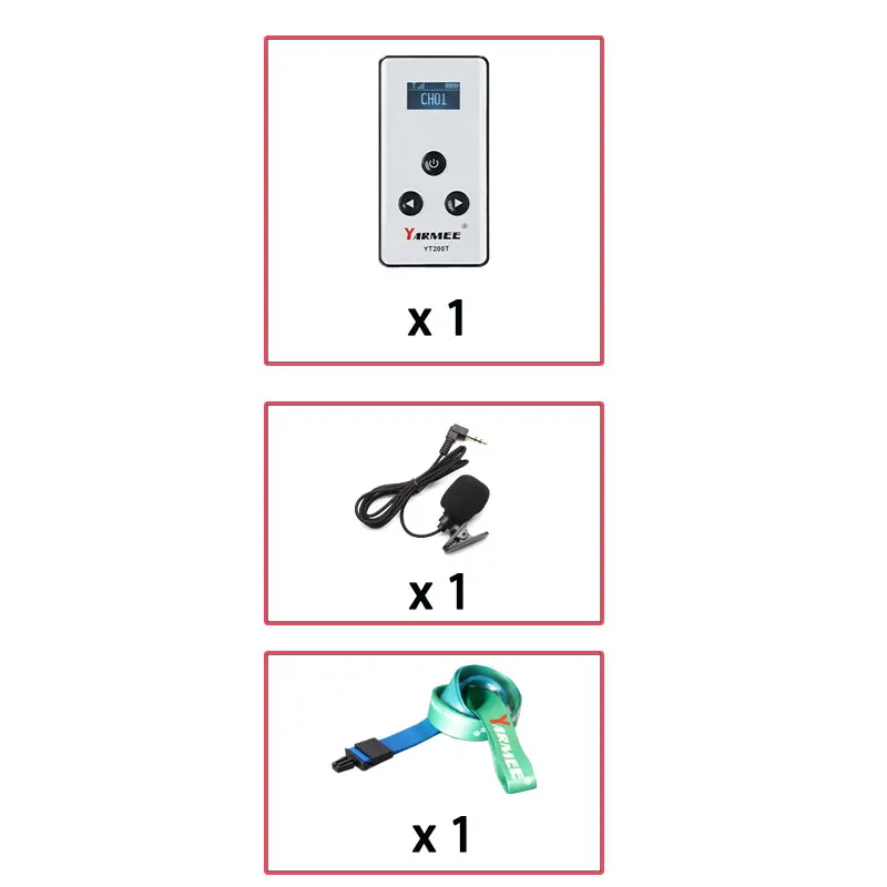 YARMEE Gids Systeem Draadloze Audio Zender Ontvanger Met Microfoon Oortelefoon Voor Simultaan Tolken Reizen - afbeelding 1