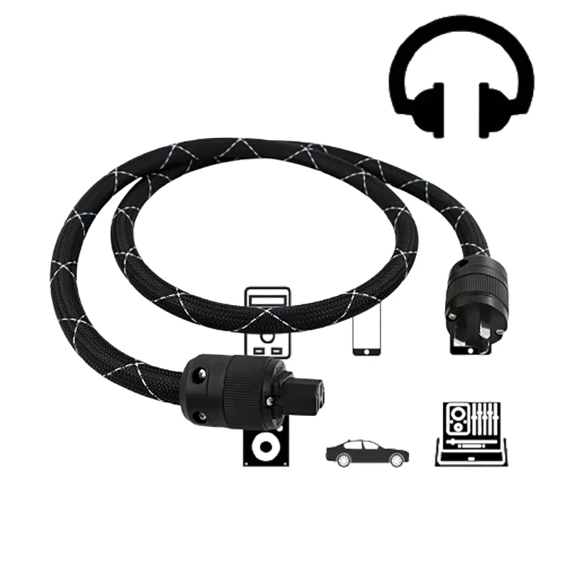 

Premium Rhodium-Plated EU Schuko Power Cable for Subwoofer & HiFi Audio Systems​