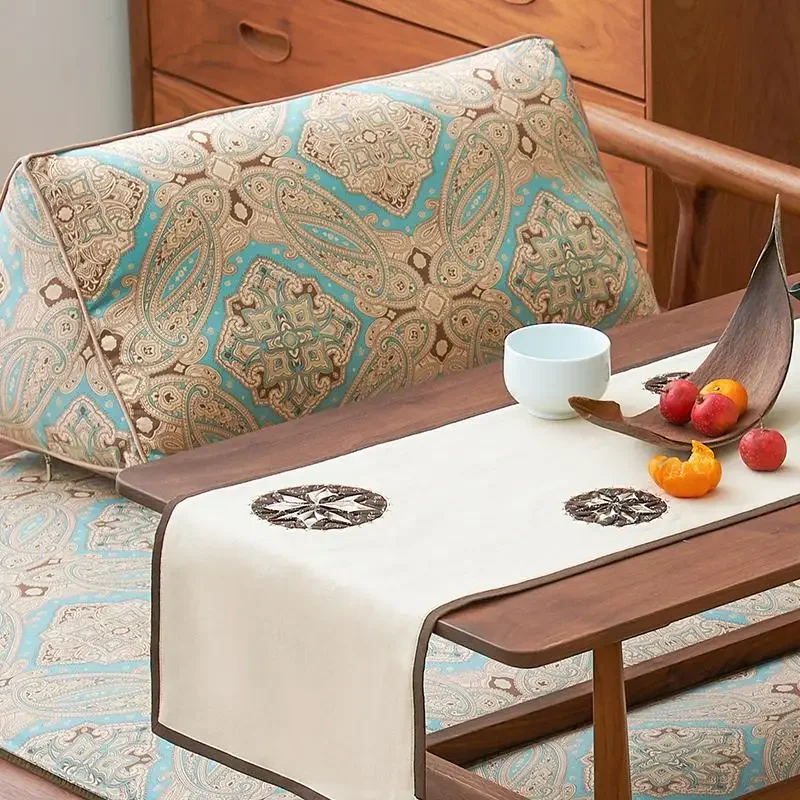 阿羅漢ベッドパームクッション 新しい中国風 厚手 滑り止め ソファクッション 無垢材 マホガニー ソファシート