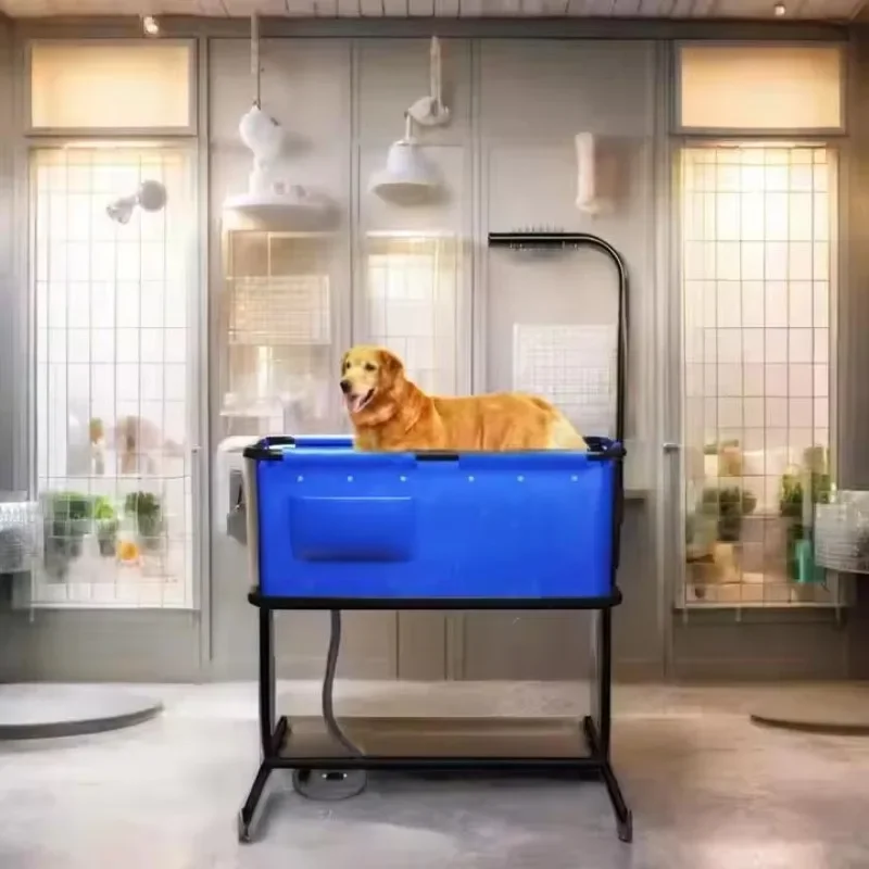 2026 Professional Dog Wash Station | Heavy-Duty PVC & Iron Grooming Bathtub | Portable Foldable Pet Spa Equipment