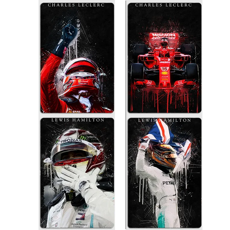 

Charles Leclerc,Hamilton Race Car Legends Poster Metal Custom Sign Posters Vintage Tin Bedroom Home Wall Decor Room Decoration