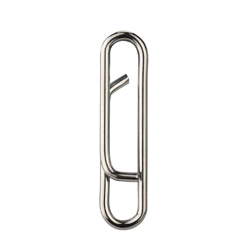 50pcs Fishing Interlock Nice Snap Fast Clips Stainless Steel Fishing Barrel Swivel Lure Hook Connector Accessories Pesca