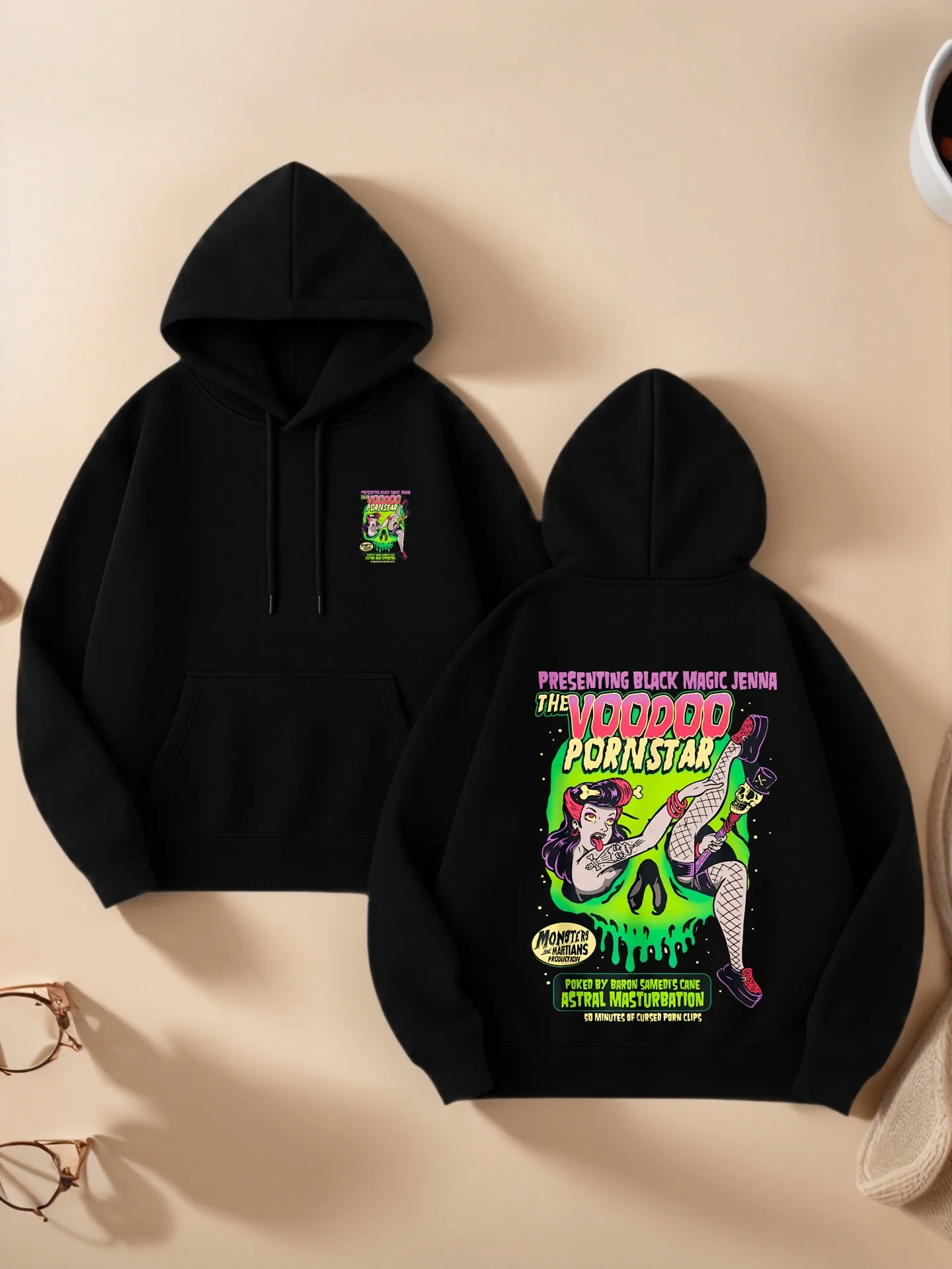 

Женская толстовка с рисунком, стиль Y2K, мультяшный принт, мягкая ткань, повседневная повседневная одежда, для подростков