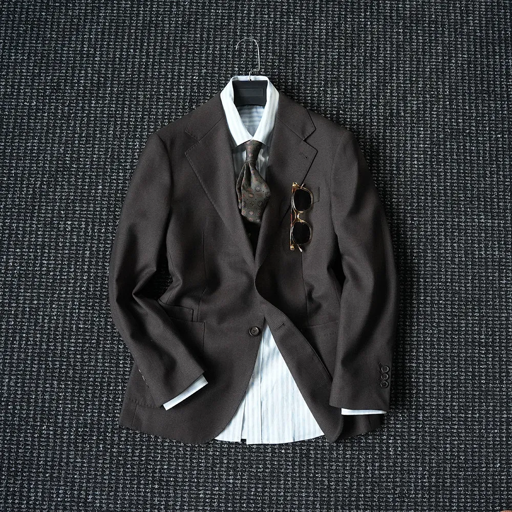 

Мужской костюм из камвольной шерсти для джентльменов, для повседневной носки