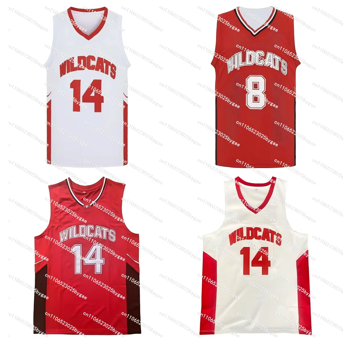 2025 مدرسة فيلم Wildcats الثانوية # 14 تروي بولتون كرة السلة جيرسي قميص رياضي تأثيري رجل أزياء حفلة الهالوين