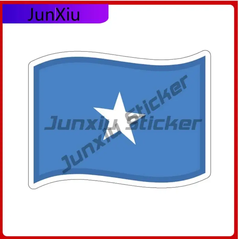 

Somalia Flag Sticker Somali Flag Waterproof Sticker Exterior Accessories Decorations Window Phone Trunk Windshield Guitar Laptop