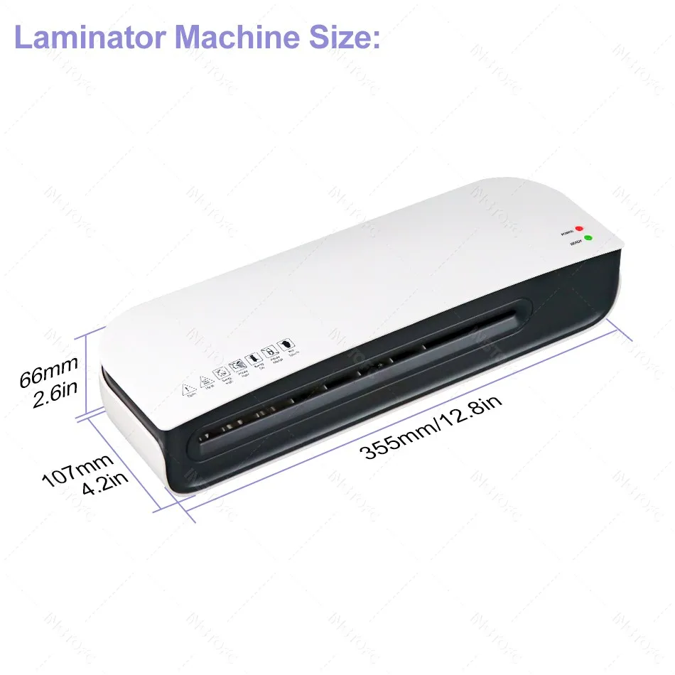 SL289 Desktop Laminator Machine A4 Size Hot and Cold Lamination 2 Roller System 9 inches Max Width for A4/A5/A6/4R/3R/2R